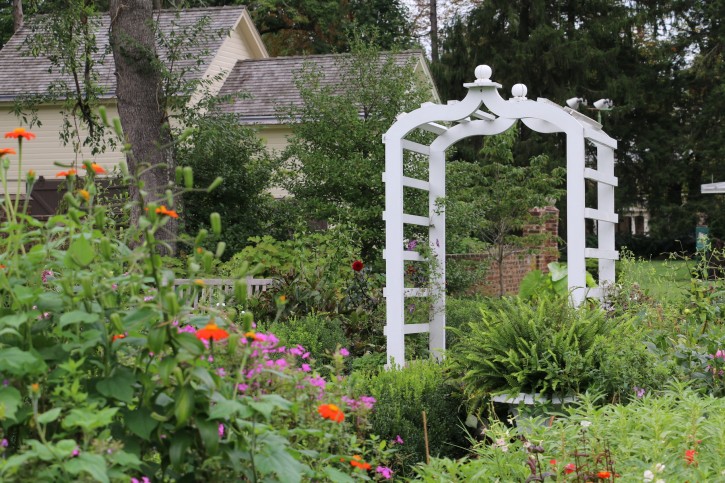 Garden trellis at Morven Museum & Garden