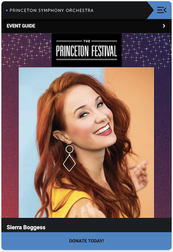 Event Guide - The Princeton Festival - Sierra Boggess