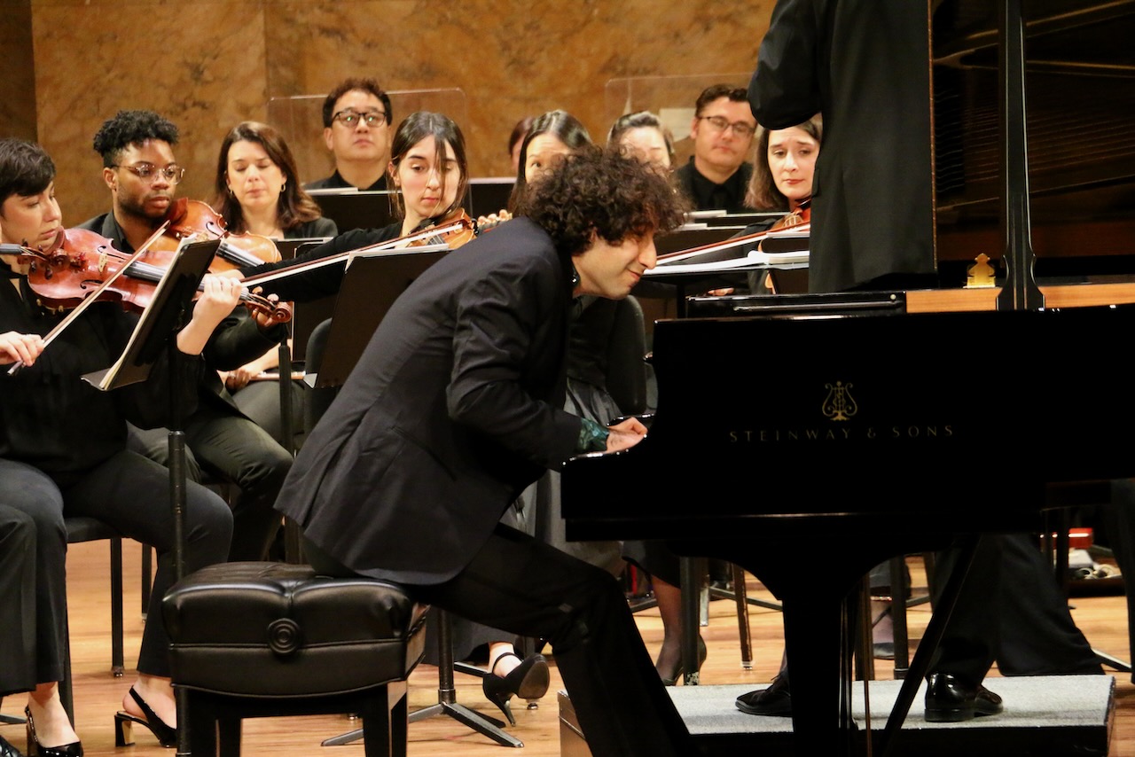 Pianist Maxim Lando performing with the PSO November 2025