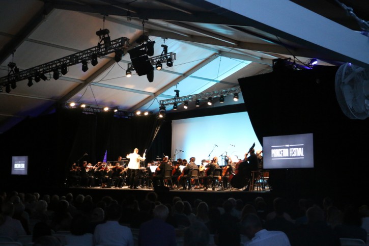 Princeton Festival 2022 Opening Night under the tent with the PSO