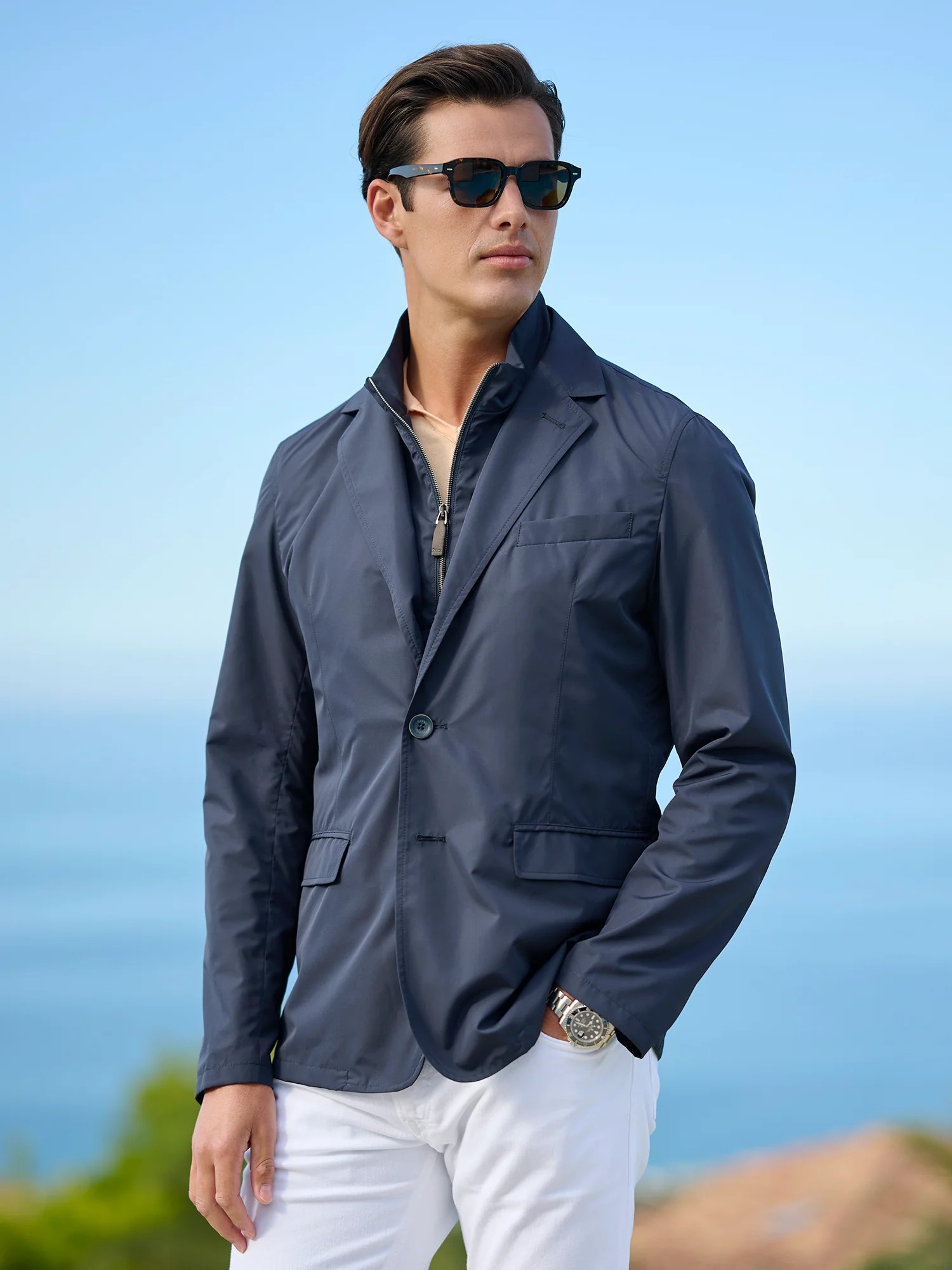 Men's blue Herno jacket