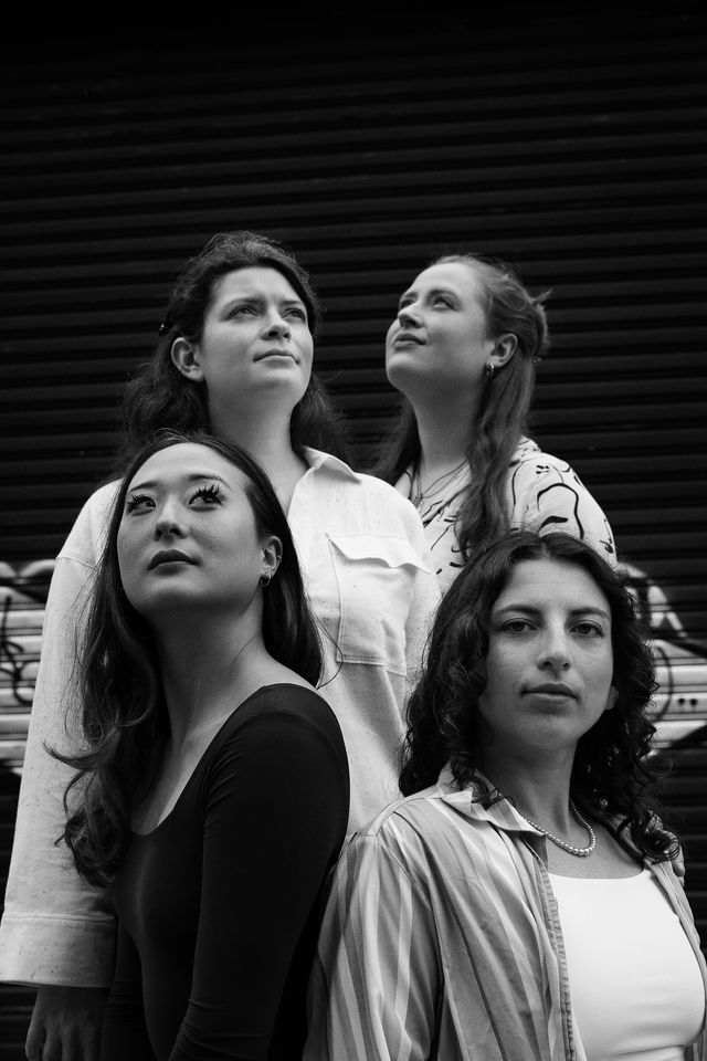 image of bergamot quartet in black and white