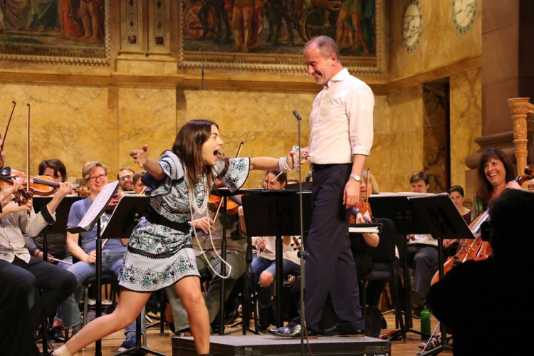 Soprano Meghan Picerno and Rossen Milanov with PSO