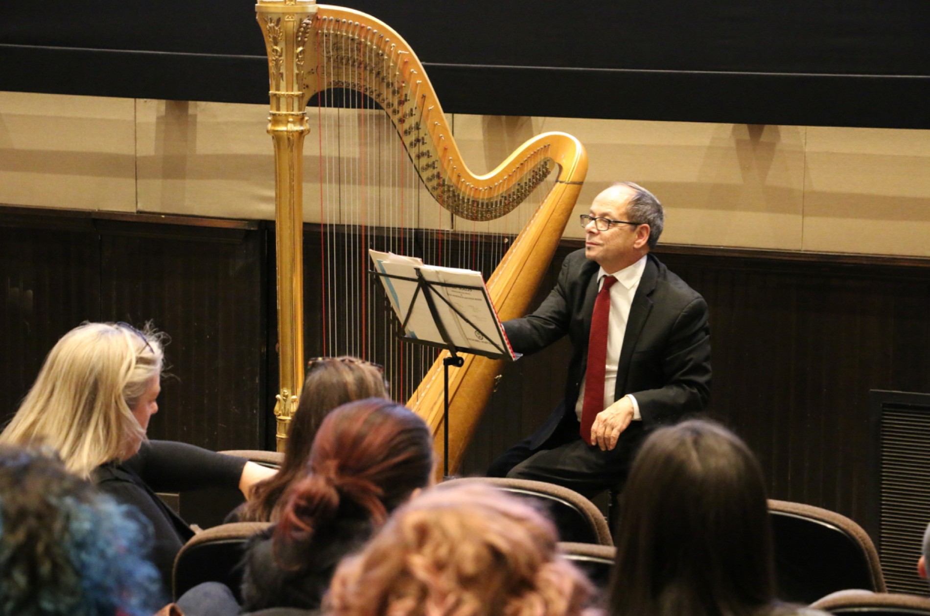 Harpist Andre Tarantiles at Princeton Garden Theatre