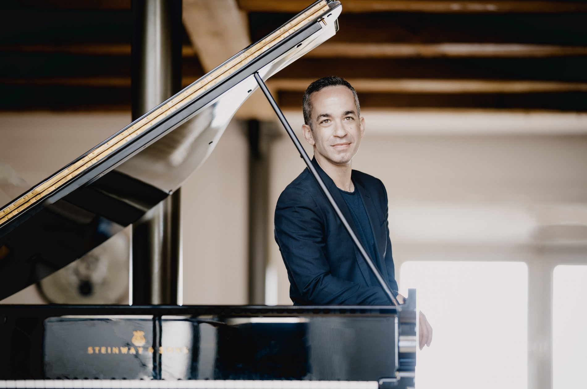 Inon Barnatan stands by his piano