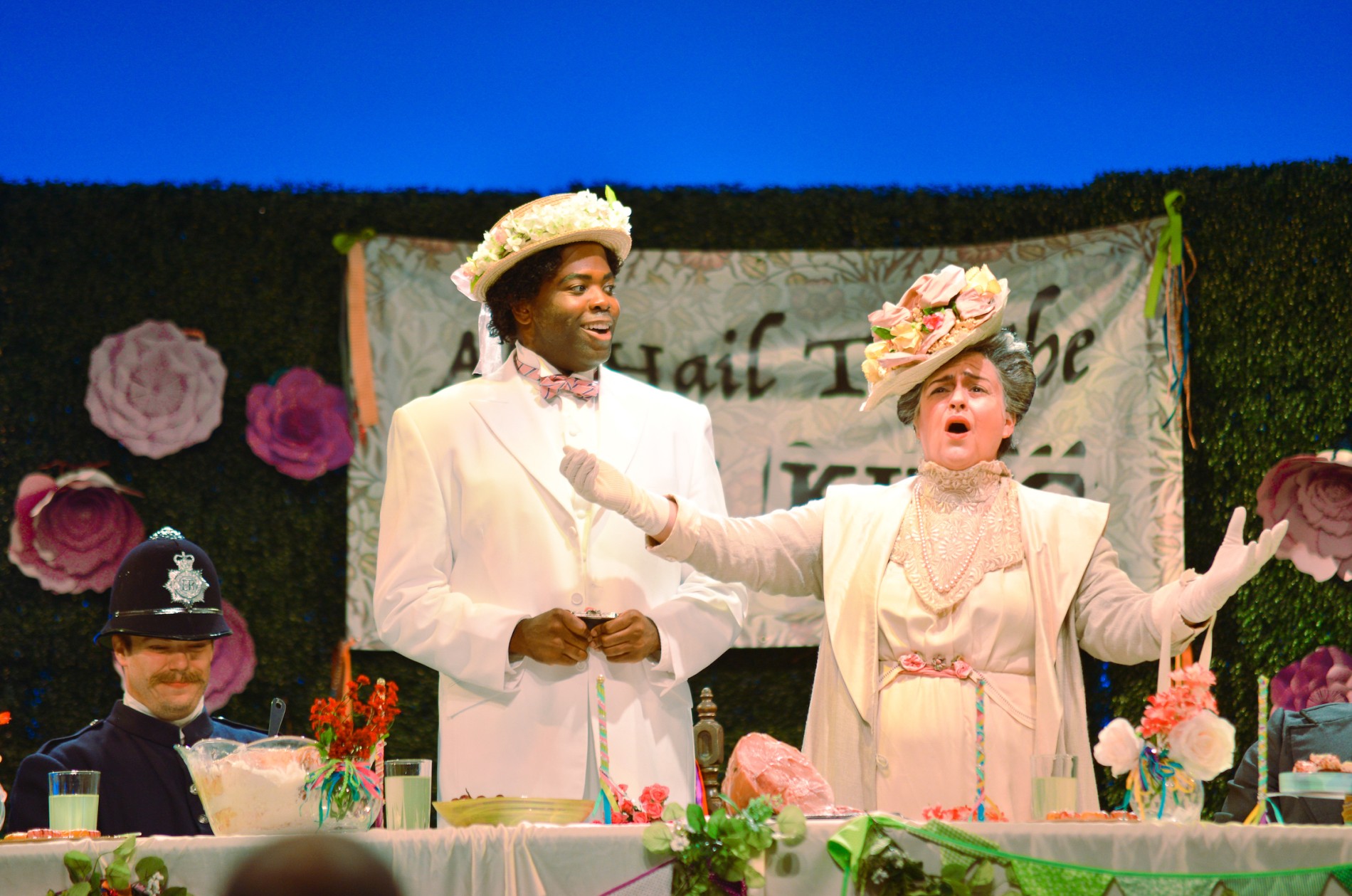 Albert Herring (Joshua Stewart) and Lady Billows (Ann Toomey)